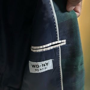 WDNY black watch plaid blazer